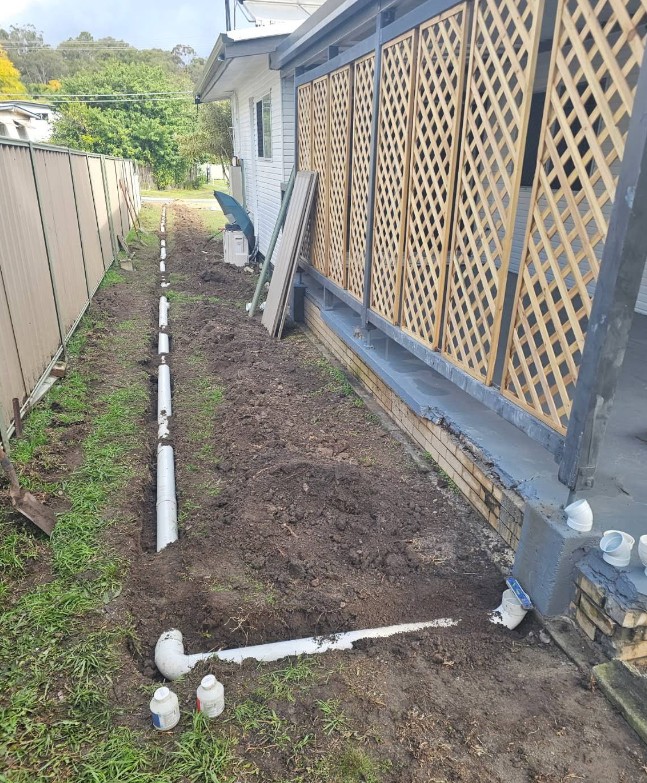 Stormwater drain pipe installation